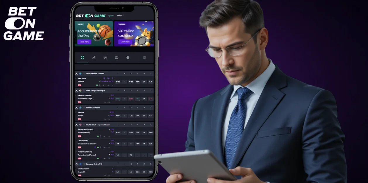 BetOnGame casino interface for Bangladesh